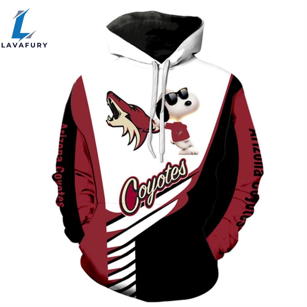 Arizona Coyotes Snoopy New Cartoon Movie 3d All Over Print Shirt