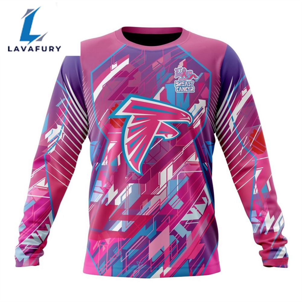 BEST NFL Atlanta Falcons, Specialized Design I Pink I Can! Fearless Again Breast Cancer 3D Hoodie Shirt