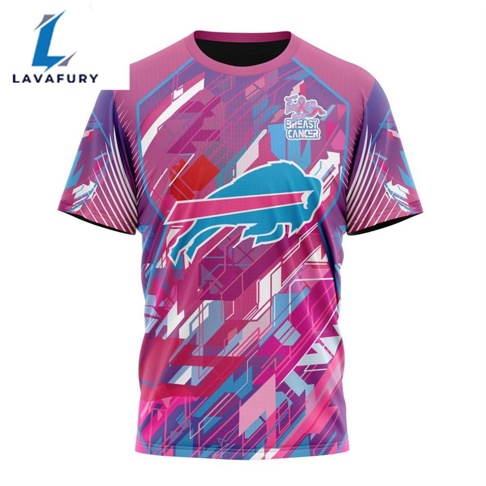 BEST NFL Buffalo Bills, Specialized Design I Pink I Can! Fearless Again Breast Cancer 3D Hoodie Shirt