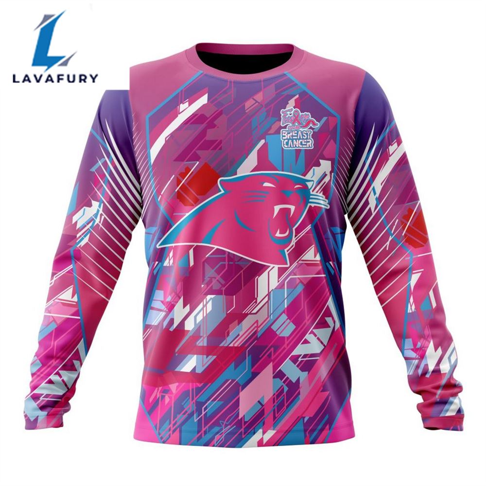 BEST NFL Carolina Panthers, Specialized Design I Pink I Can! Fearless Again Breast Cancer 3D Hoodie Shirt
