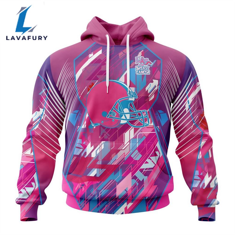 BEST NFL Cleveland Browns, Specialized Design I Pink I Can! Fearless Again Breast Cancer 3D Hoodie Shirt