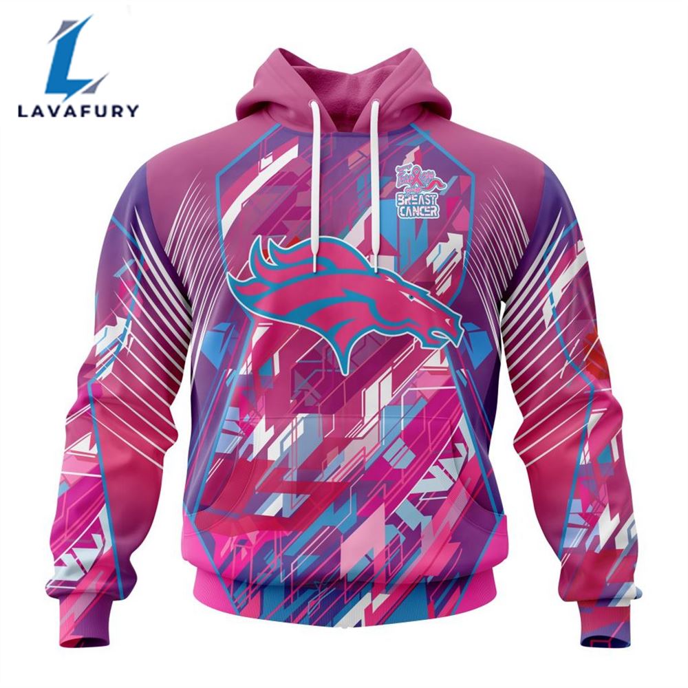 BEST NFL Denver Broncos, Specialized Design I Pink I Can! Fearless Again Breast Cancer 3D Hoodie Shirt