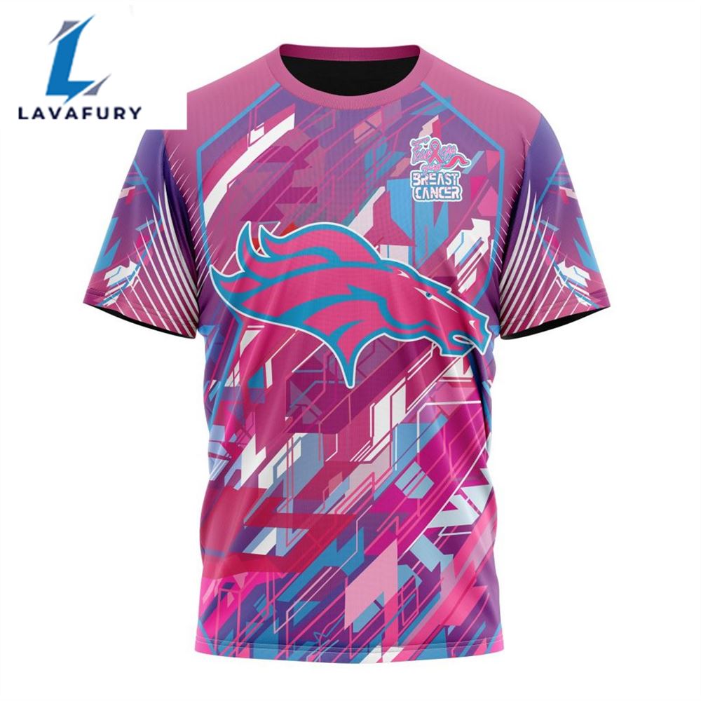 BEST NFL Denver Broncos, Specialized Design I Pink I Can! Fearless Again Breast Cancer 3D Hoodie Shirt