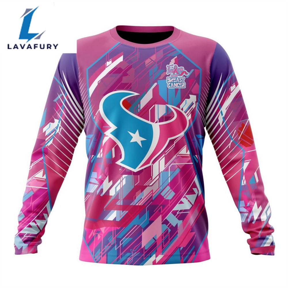 BEST NFL Houston Texans, Specialized Design I Pink I Can! Fearless Again Breast Cancer 3D Hoodie Shirt