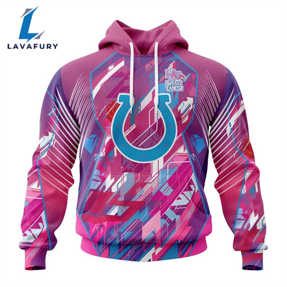 BEST NFL Indianapolis Colts, Specialized Design I Pink I Can! Fearless Again Breast Cancer 3D Hoodie Shirt