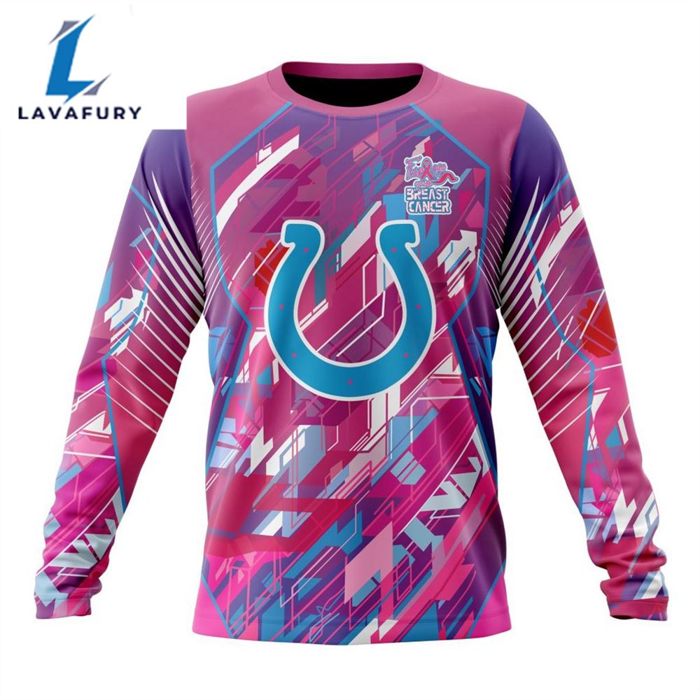 BEST NFL Indianapolis Colts, Specialized Design I Pink I Can! Fearless Again Breast Cancer 3D Hoodie Shirt