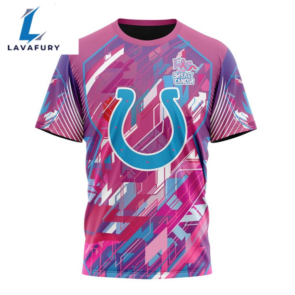 BEST NFL Indianapolis Colts, Specialized Design I Pink I Can! Fearless Again Breast Cancer 3D Hoodie Shirt