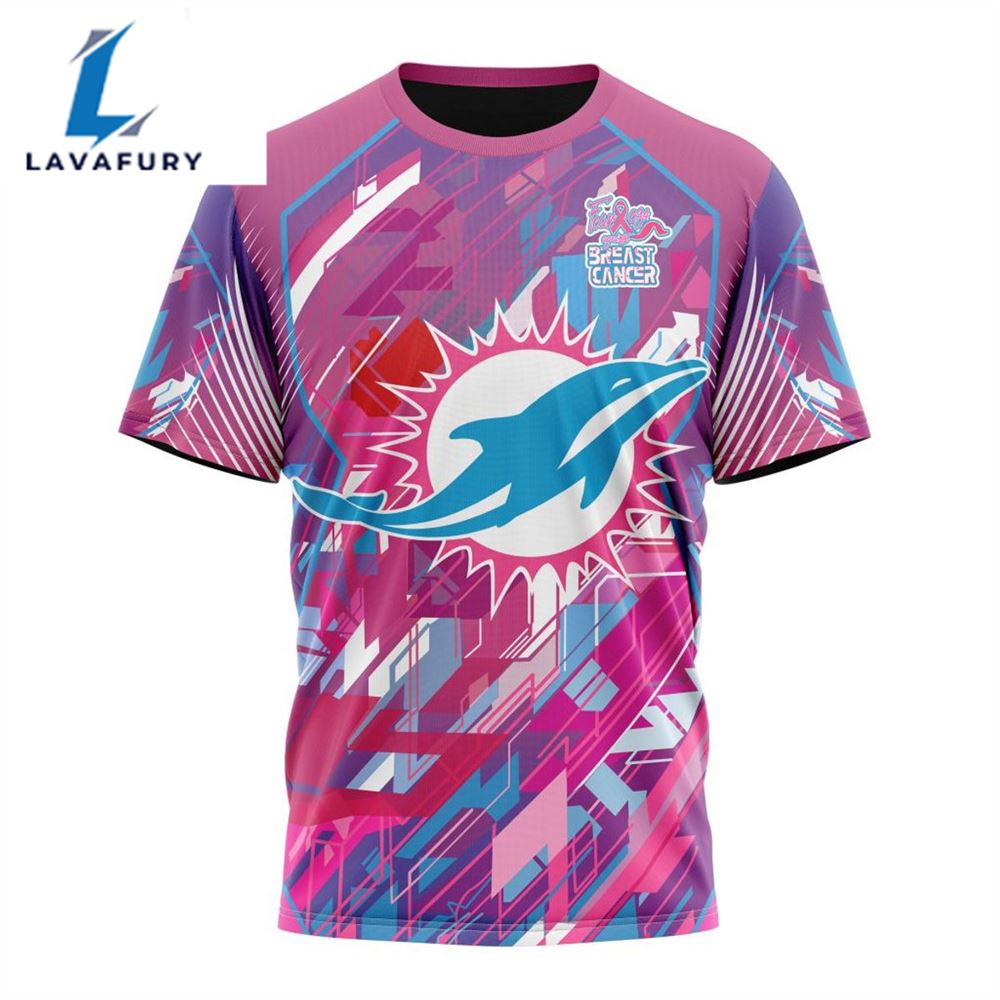 BEST NFL Miami Dolphins, Specialized Design I Pink I Can! Fearless Again Breast Cancer 3D Hoodie Shirt