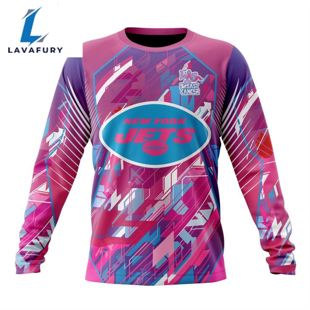 BEST NFL New York Jets, Specialized Design I Pink I Can! Fearless Again Breast Cancer 3D Hoodie Shirt