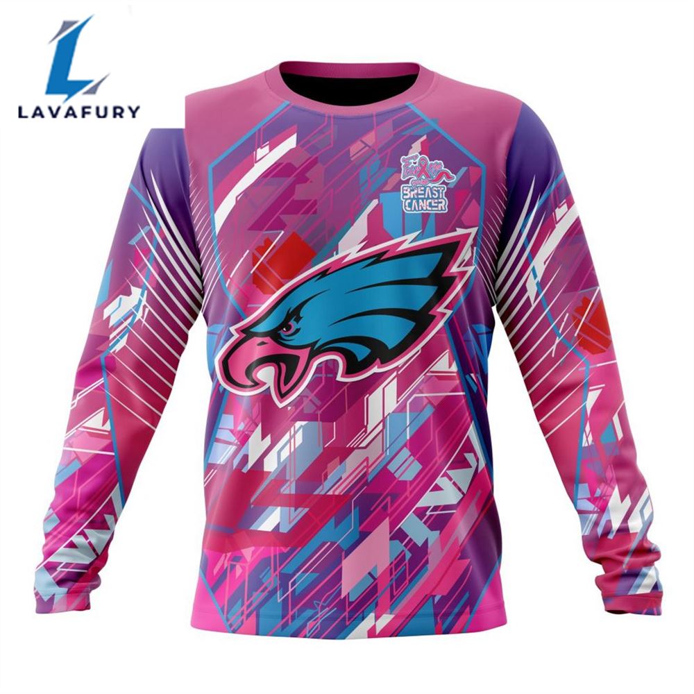 BEST NFL Philadelphia Eagles, Specialized Design I Pink I Can! Fearless Again Breast Cancer 3D Hoodie Shirt