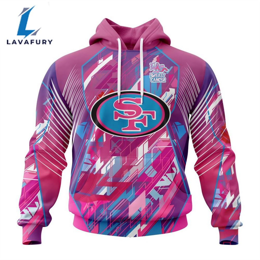 BEST NFL San Francisco 49ers, Specialized Design I Pink I Can! Fearless Again Breast Cancer 3D Hoodie Shirt