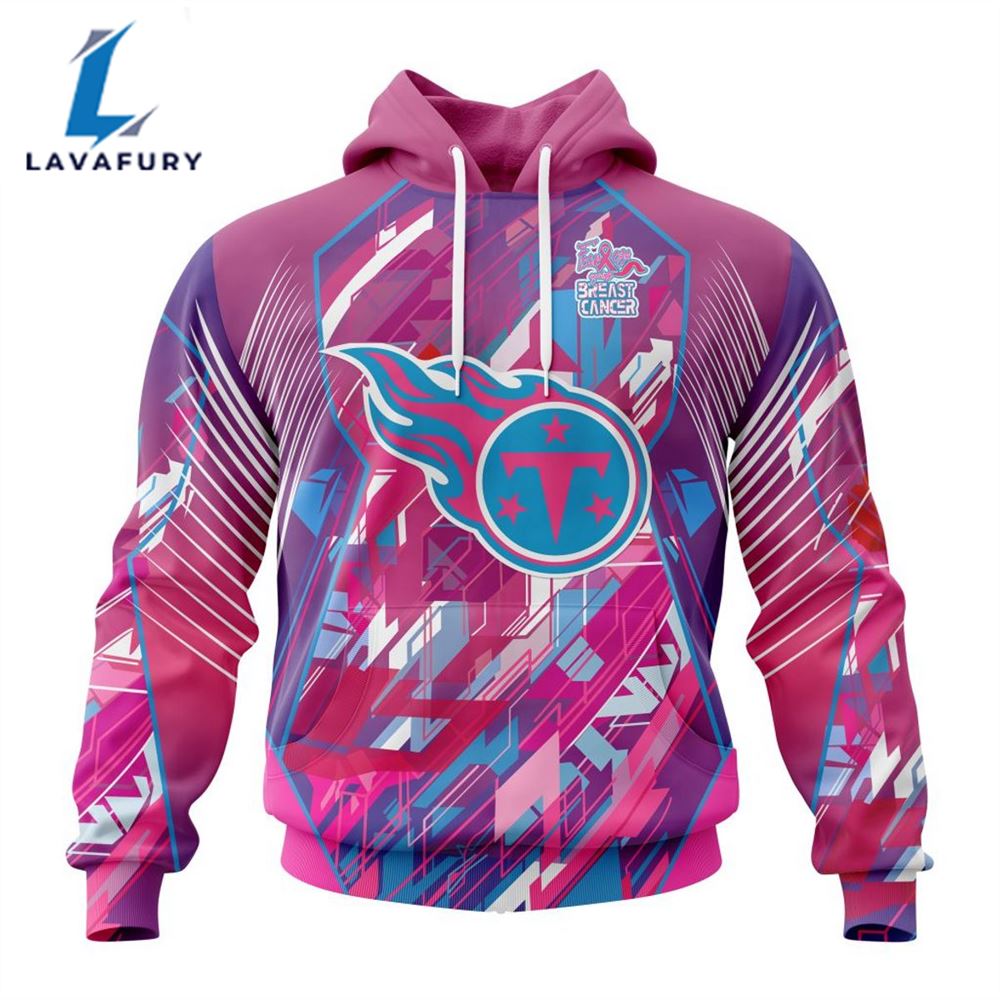BEST NFL Tennessee Titans, Specialized Design I Pink I Can! Fearless Again Breast Cancer 3D Hoodie Shirt