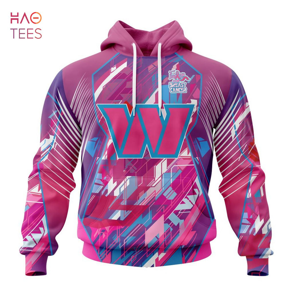 BEST NFL Washington Football Team, Specialized Design I Pink I Can! Fearless Again Breast Cancer 3D Hoodie Shirt