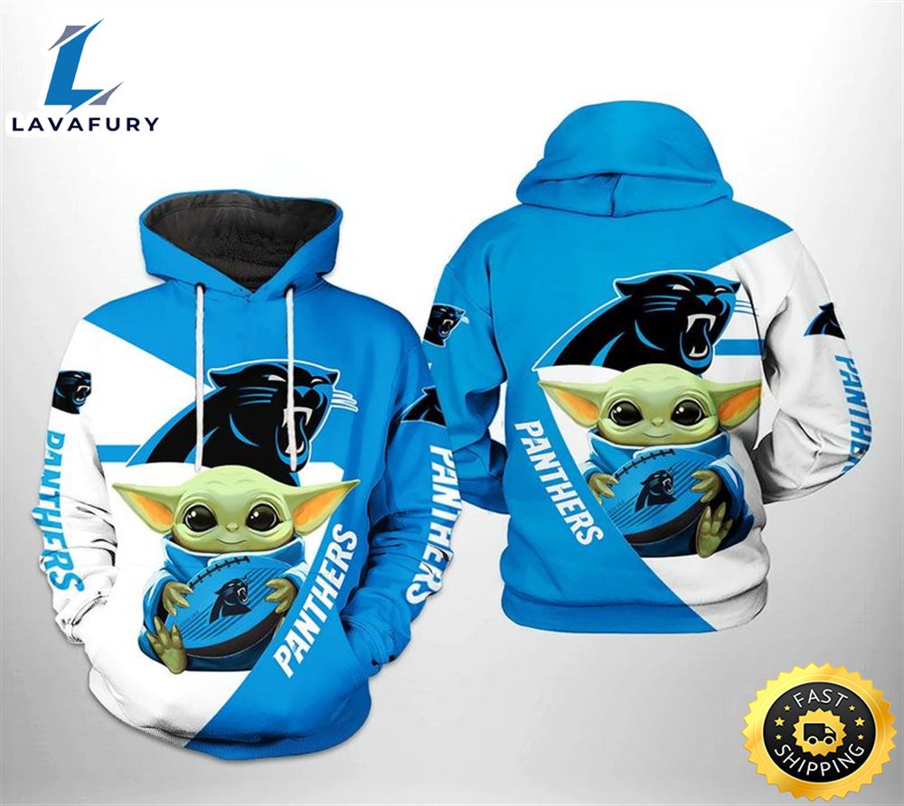 Carolina Panthers Yoda Designs 3d Hoodie All Over Print For Men