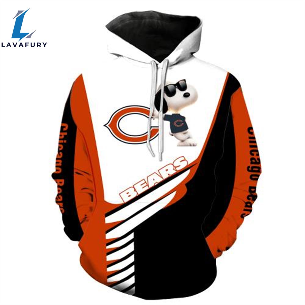 Chicago Bears Snoopy Cartoon Movie 3d All Over Print Shirt