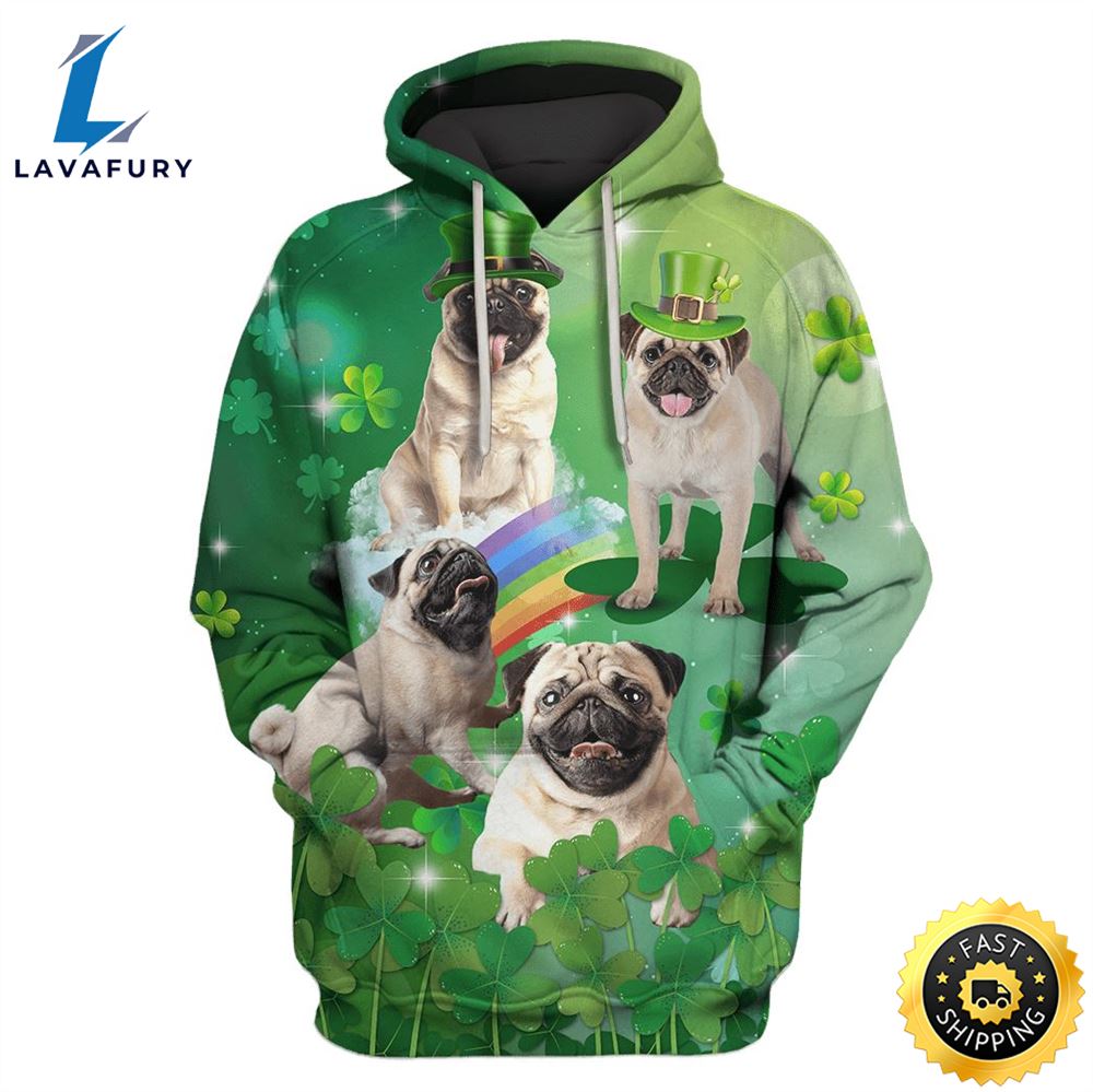 Cute Pugs Custom T-Shirt - Hoodies Apparel