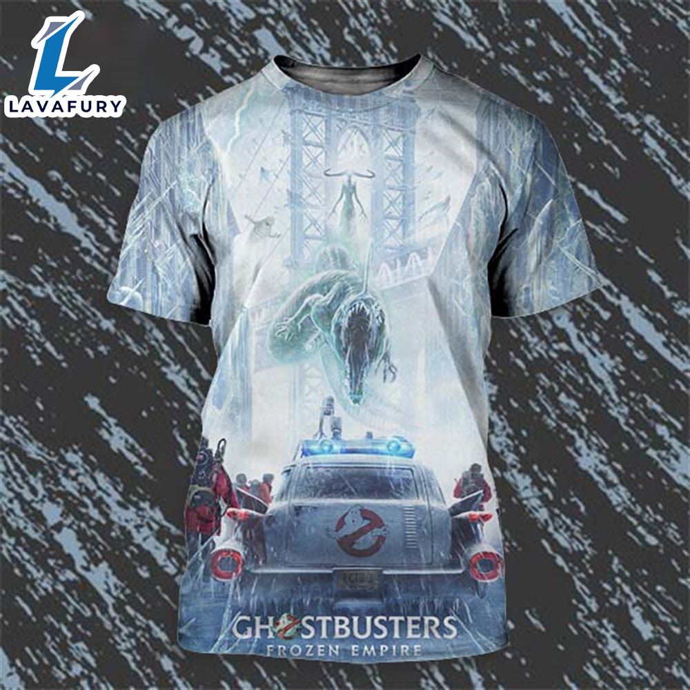 Ghostbusters Frozen Empire Official Poster Coming Soon March 29th 2024 All Over Print Shirt