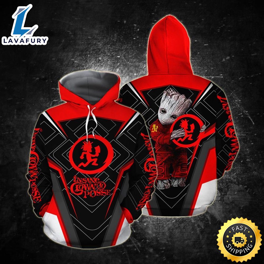 Insane Clown Posse 3d Hoodie Groot Hold Insane Clown Posse 3d Hoodie For Men For