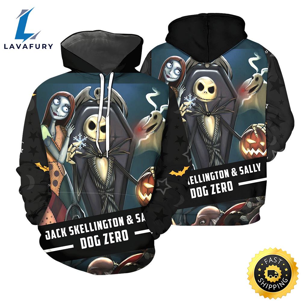 Jack Skellington Hoodie 3D All Over Printed Shirts For Men And 481