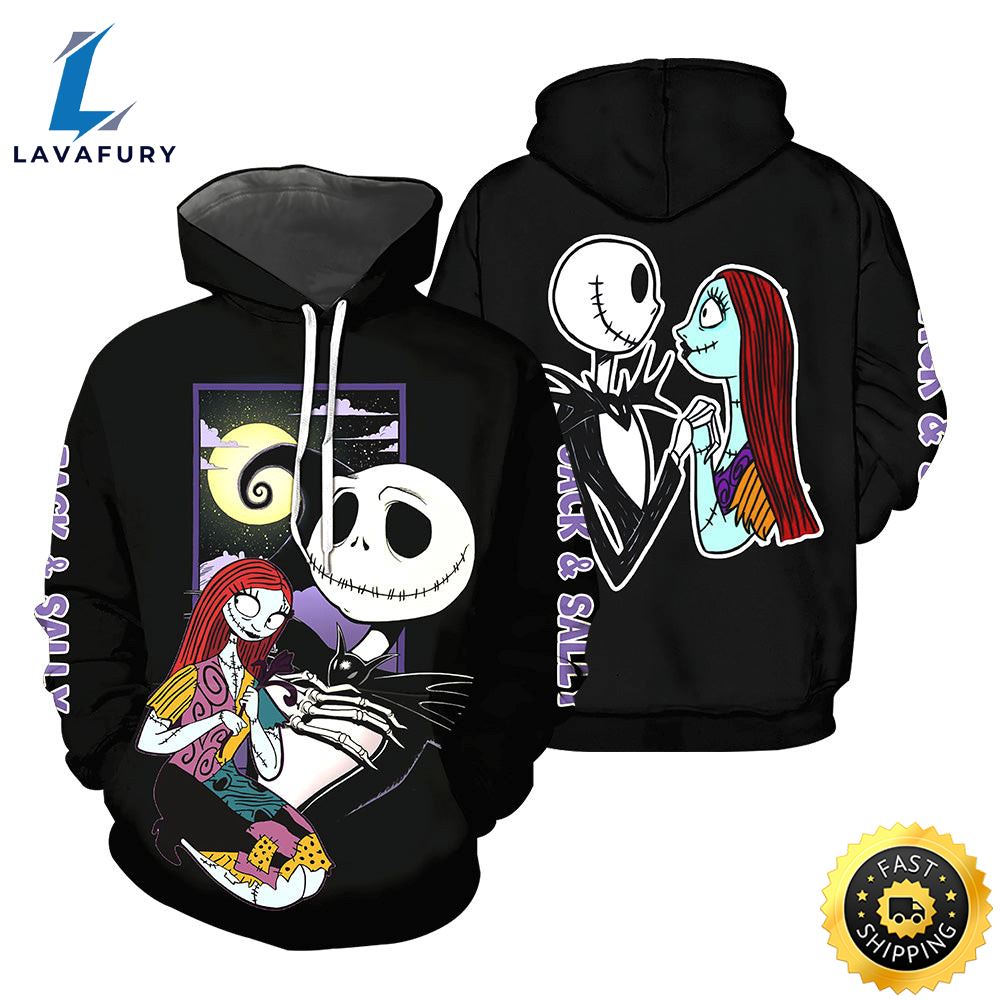 Jack Skellington Hoodie 3D All Over Printed Shirts For Men And 485