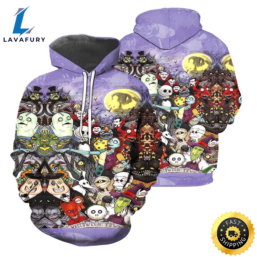 Jack Skellington Hoodie 3D All Over Printed Shirts For Men And 487
