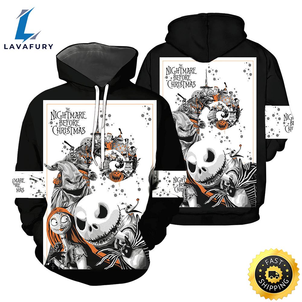 Jack Skellington Hoodie 3D All Over Printed Shirts For Men And 489