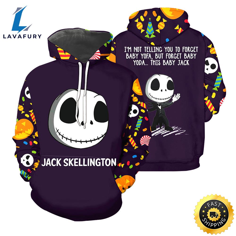 Jack Skellington Hoodie 3D All Over Printed Shirts For Men And 490