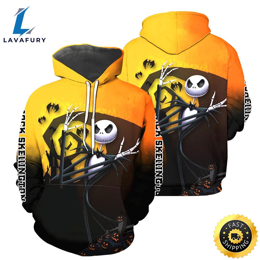 Jack Skellington Hoodie 3D All Over Printed Shirts For Men And 494