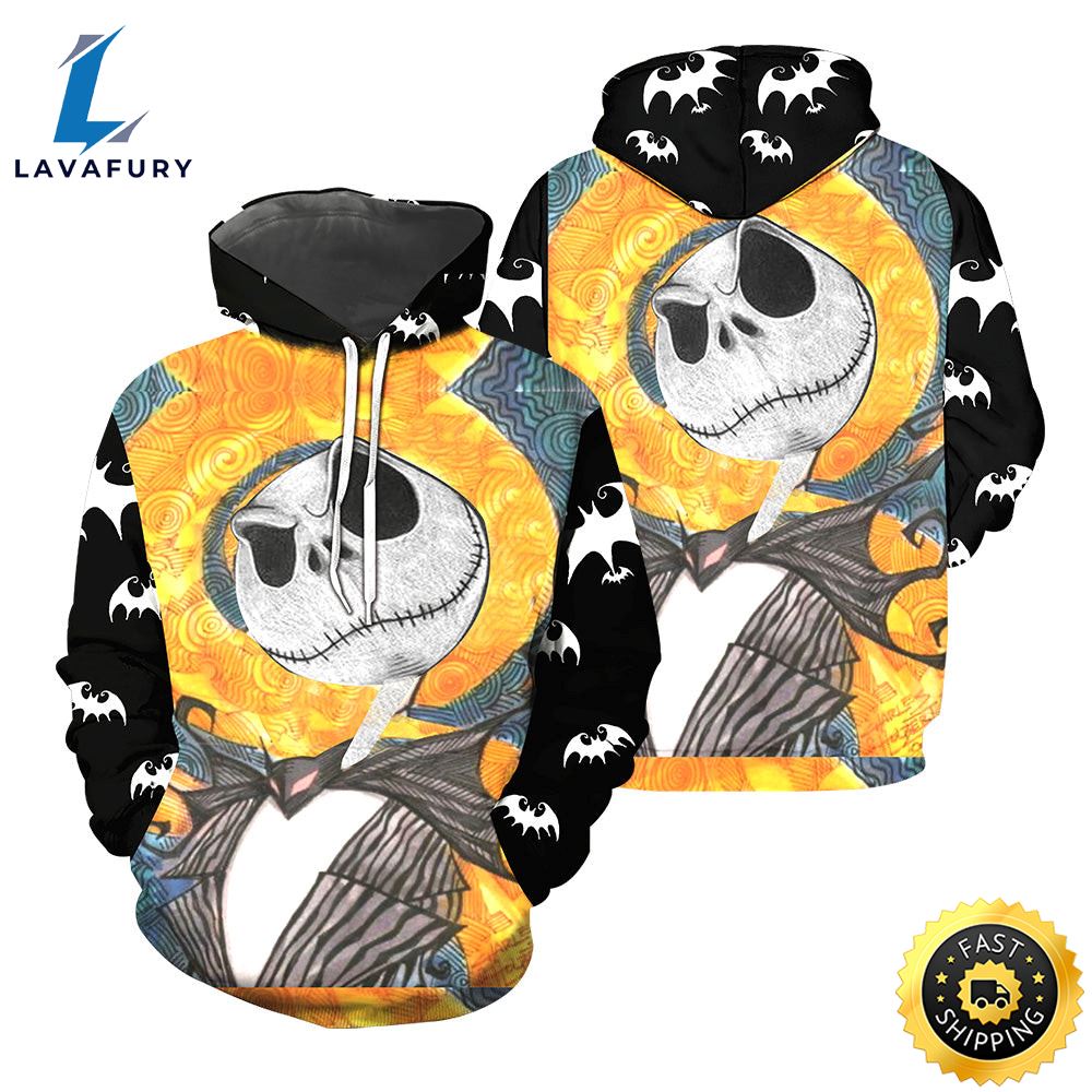 Jack Skellington Hoodie 3D All Over Printed Shirts For Men And 495