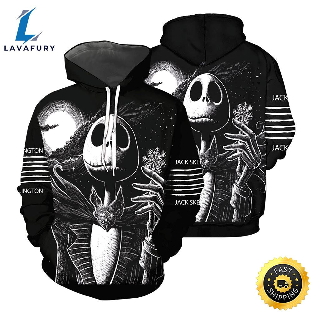 Jack Skellington Hoodie 3D All Over Printed Shirts For Men And 499