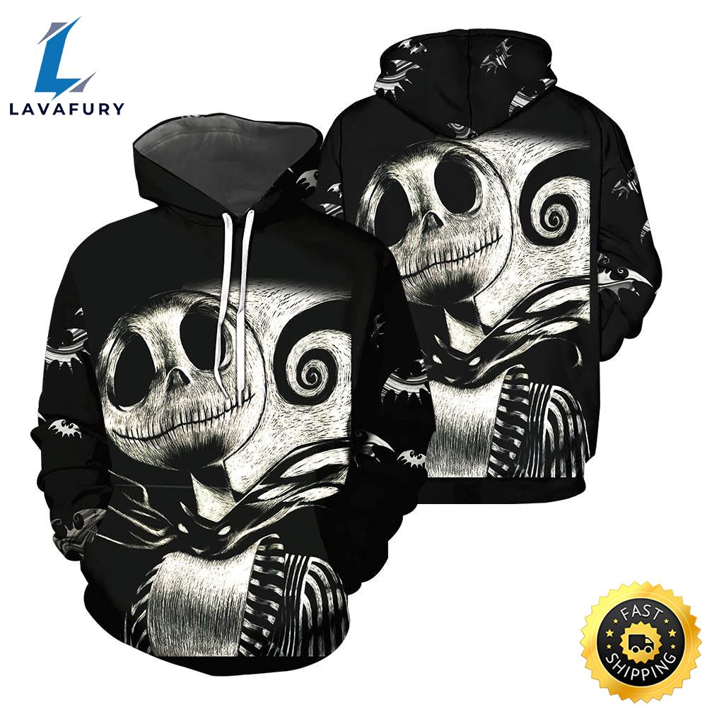 Jack Skellington Hoodie 3D All Over Printed Shirts For Men And 500