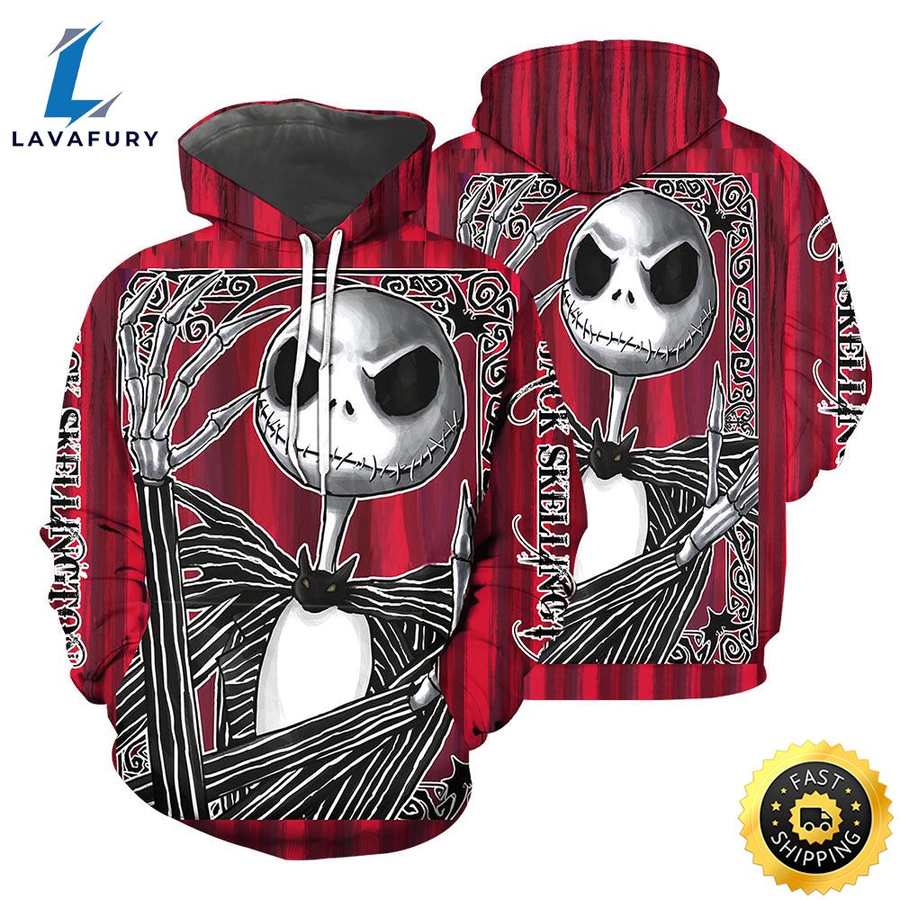Jack Skellington Hoodie 3D All Over Printed Shirts For Men And 501