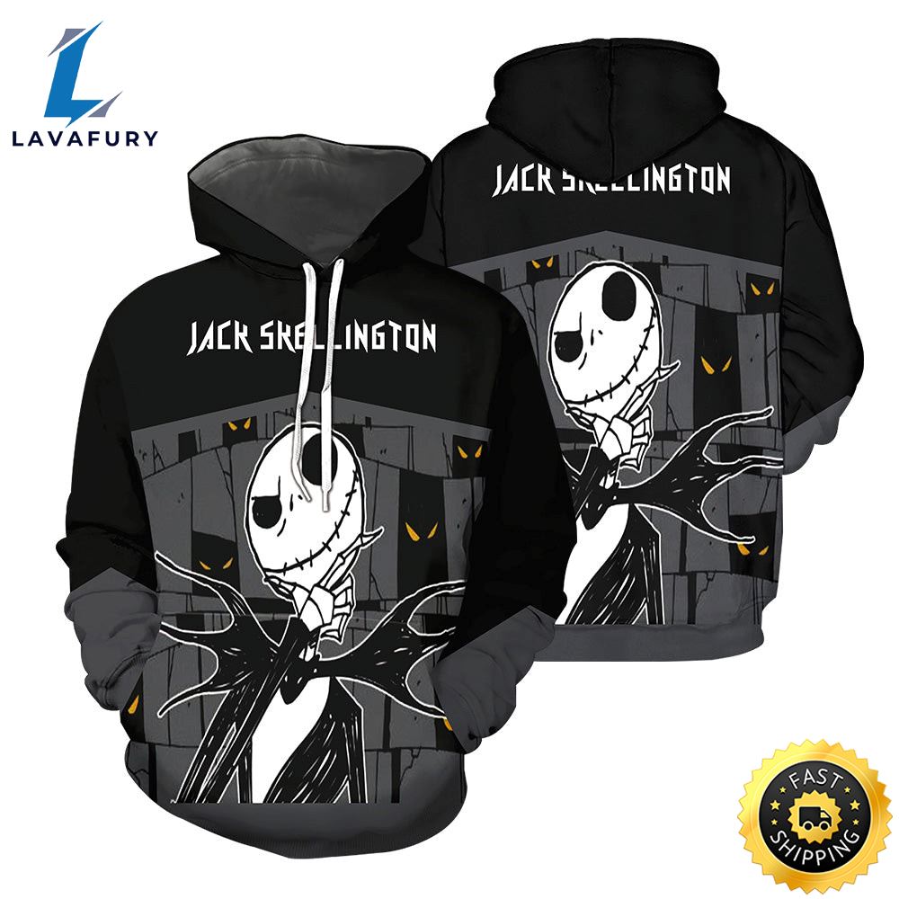 Jack Skellington Hoodie 3D All Over Printed Shirts For Men And 502