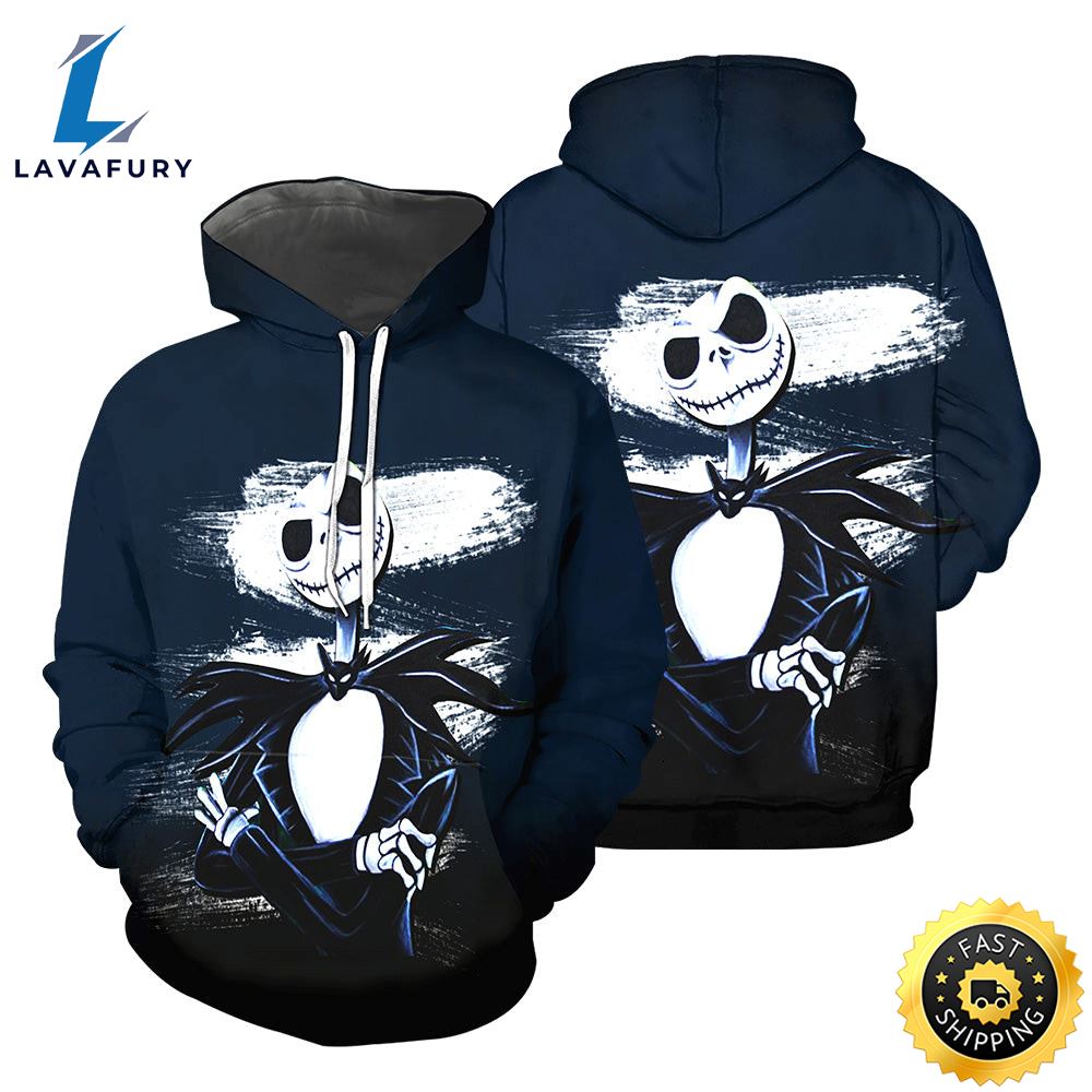 Jack Skellington Hoodie 3D All Over Printed Shirts For Men And Gift