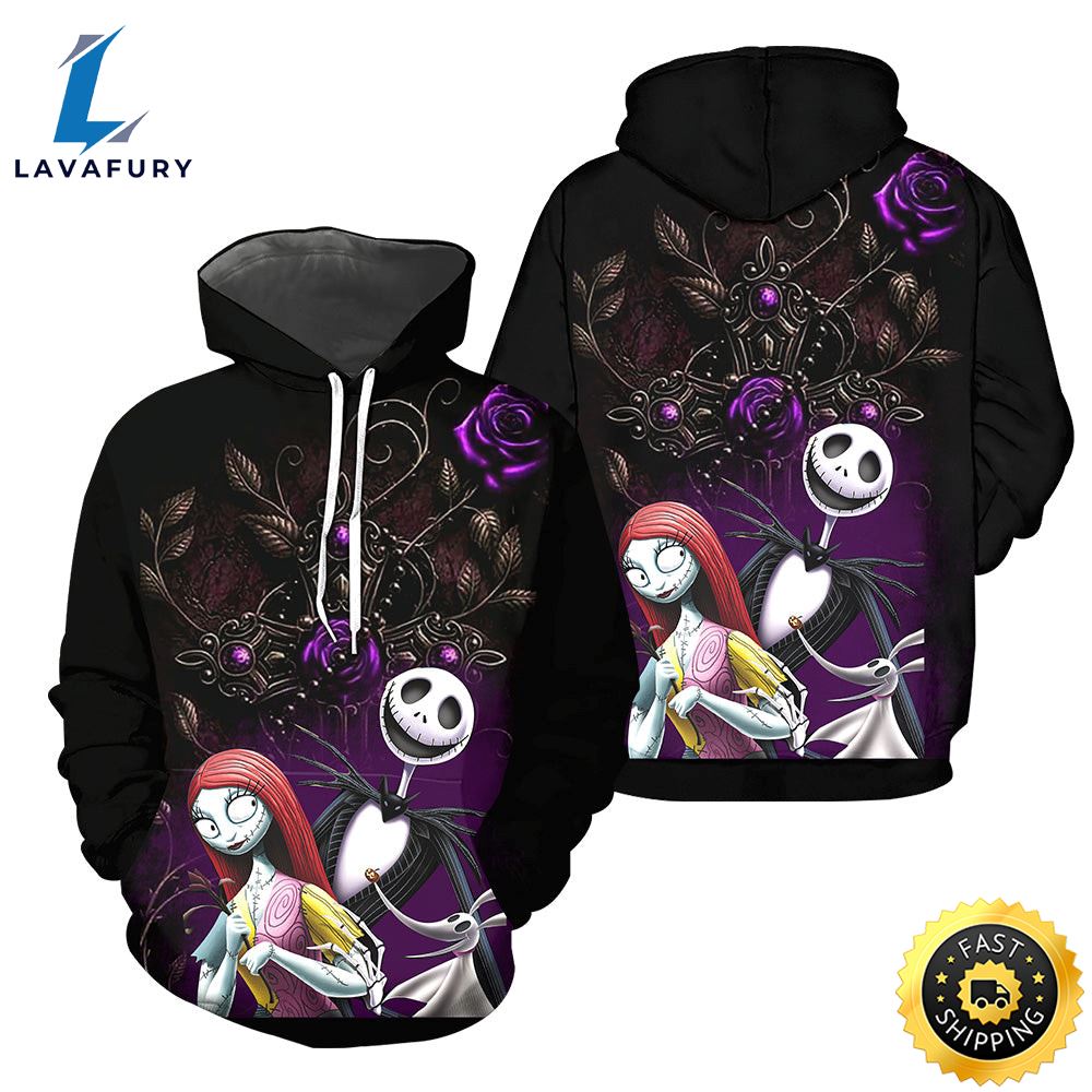 Jack Skellington Hoodie 3D All Over Printed Shirts For Men