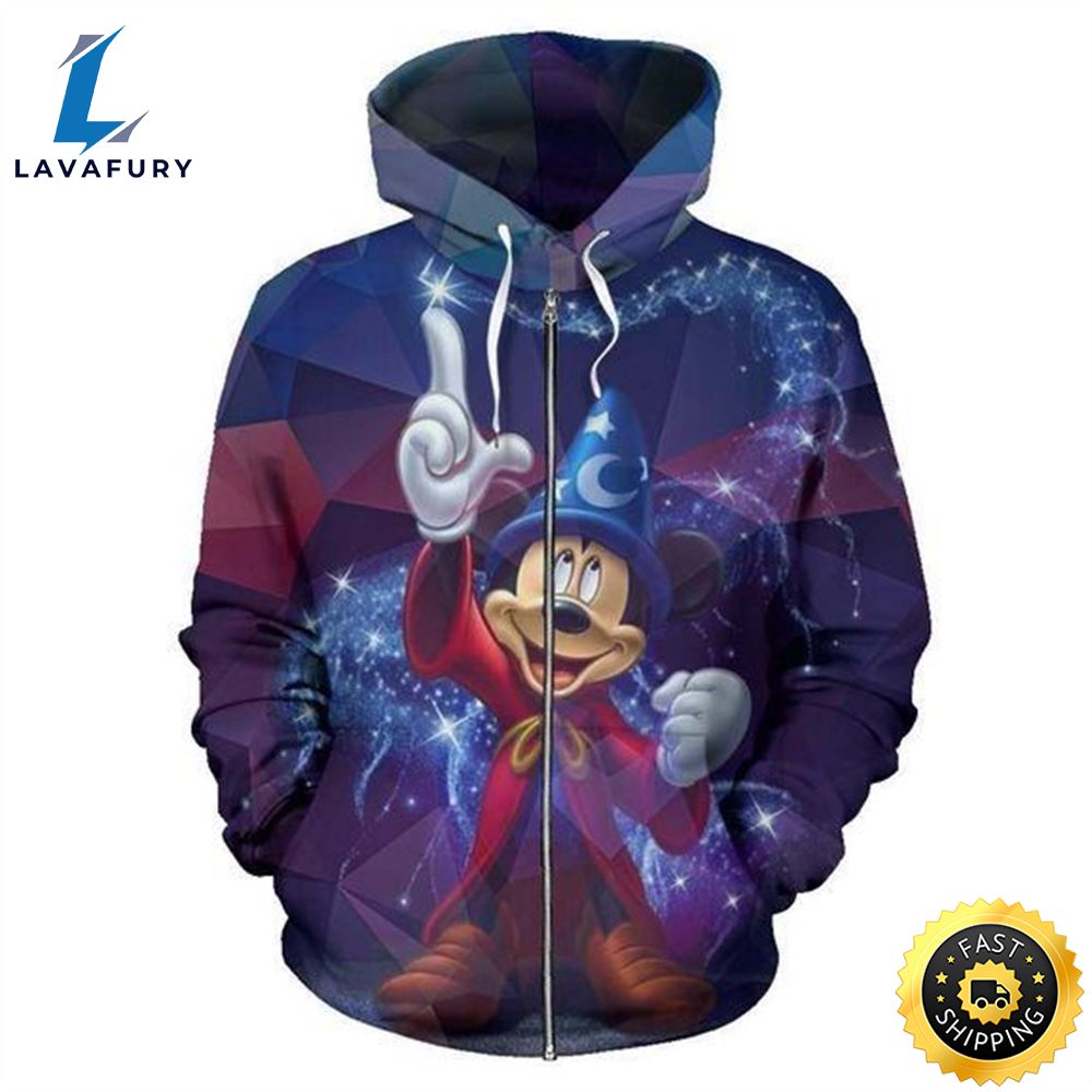 Mickey Fantasia 3D Hoodie For Men For All Over Printed Hoodie