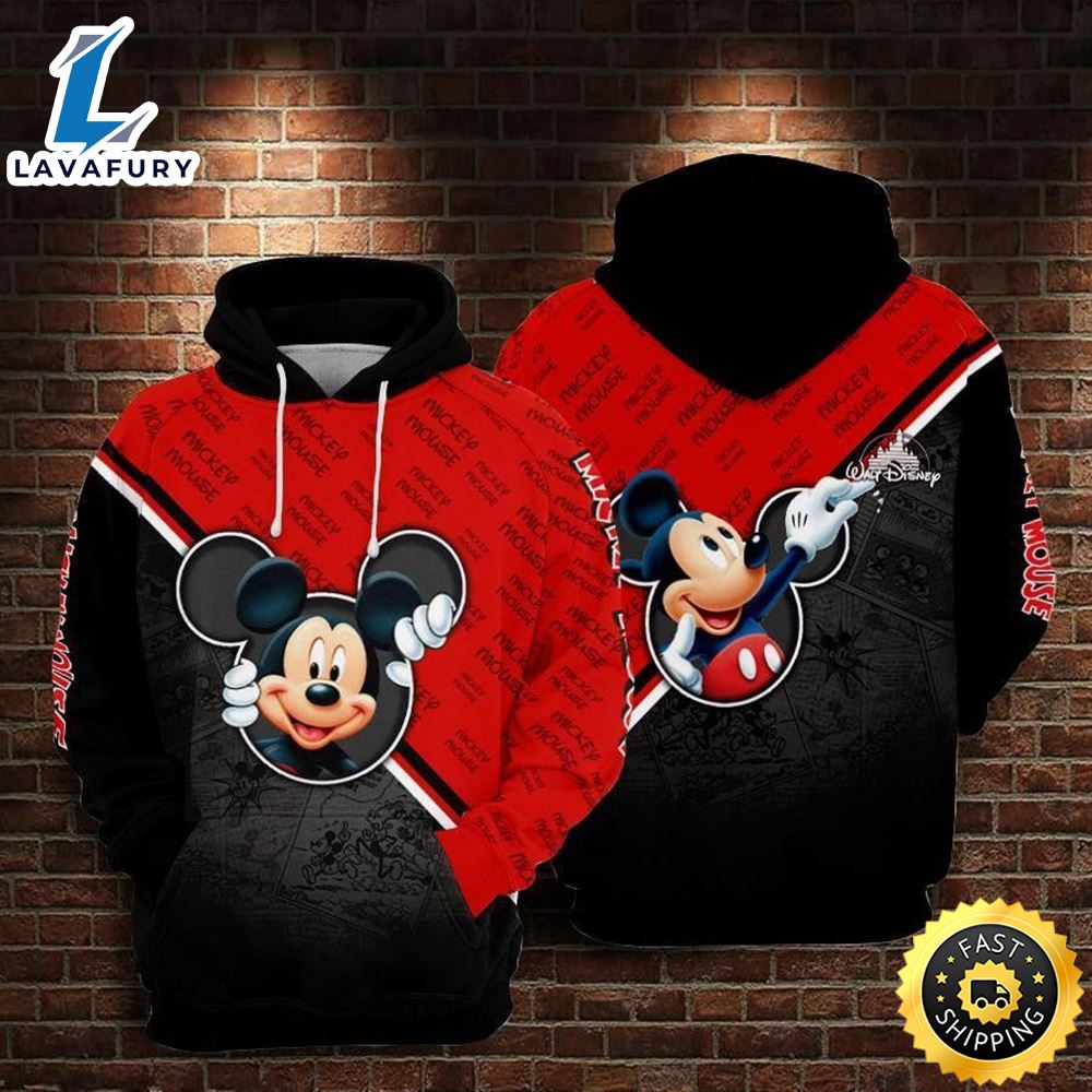 Mickey Limited 3D Hoodie For Men For All Over Printed Hoodie