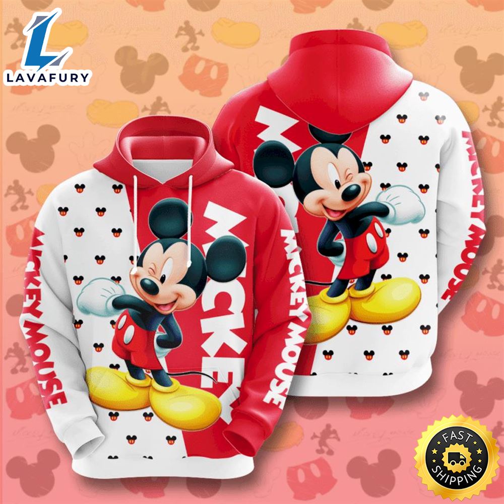 Mickey Mouse 3D Hoodie IPQ4642 All Over Print For Men And