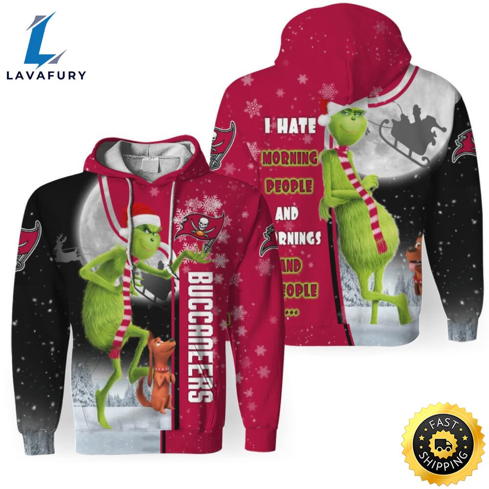 Nfl Tampa Bay Buccaneers The Grinch Christmas Pullover Hoodie