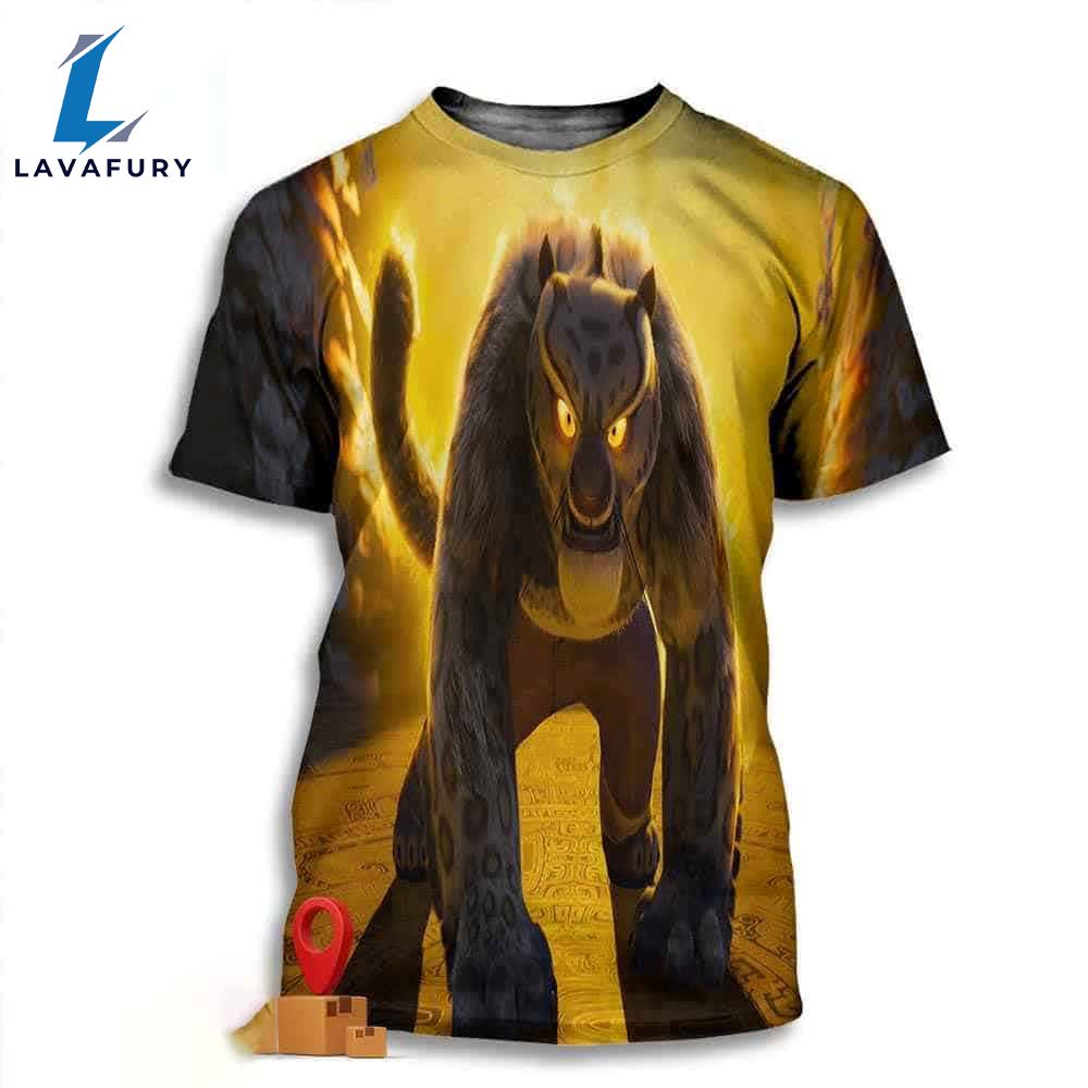 Official Poster Kung Fu Panda 4 Tai Lung Release 8th March 2024 3d T-Shirt
