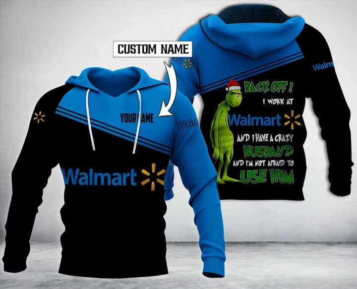 Personalized Walmart With Grinch Merry Christmas All Over Print Hoodie