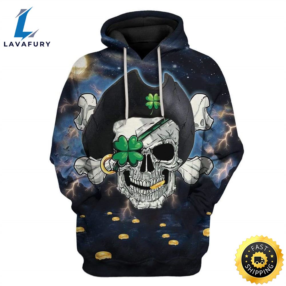 Pirate St Patrick's Day Custom T-Shirts Hoodies Apparel
