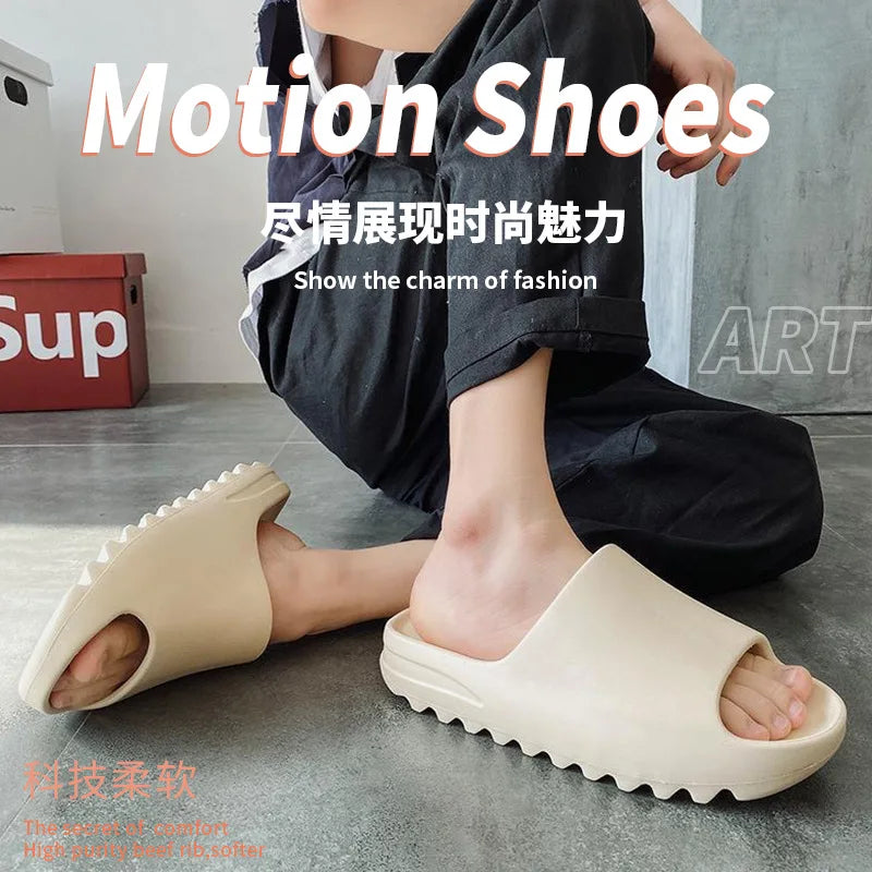 2026 Summer Men's YZY Slides Brand Men Women Slippers Orginal Slides Women Beach Casual Shoes EVA Flip-flops Man Beach Sandals