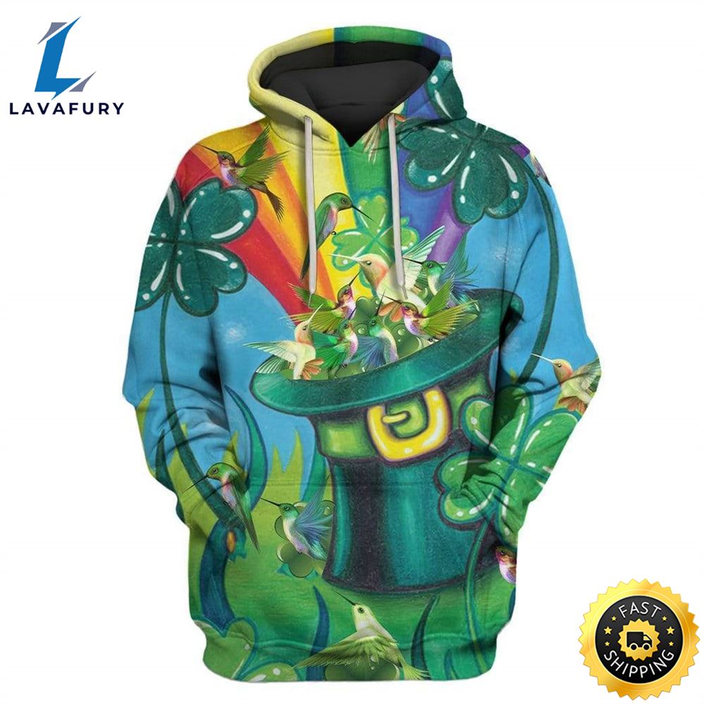 St Patricks Day Funny With Birds Custom T-Shirt - Hoodies Apparel