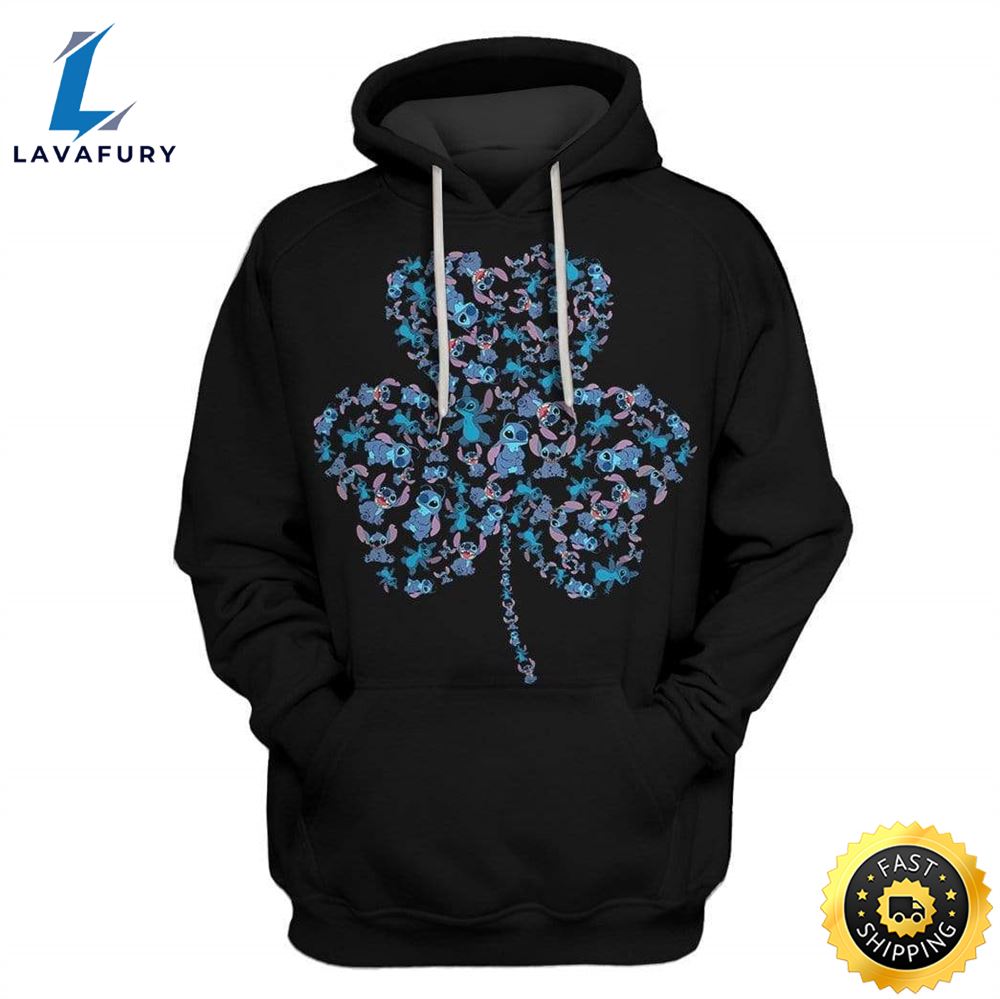 Stitch At St. Patrick's Day Custom T-Shirt - Hoodies Apparel