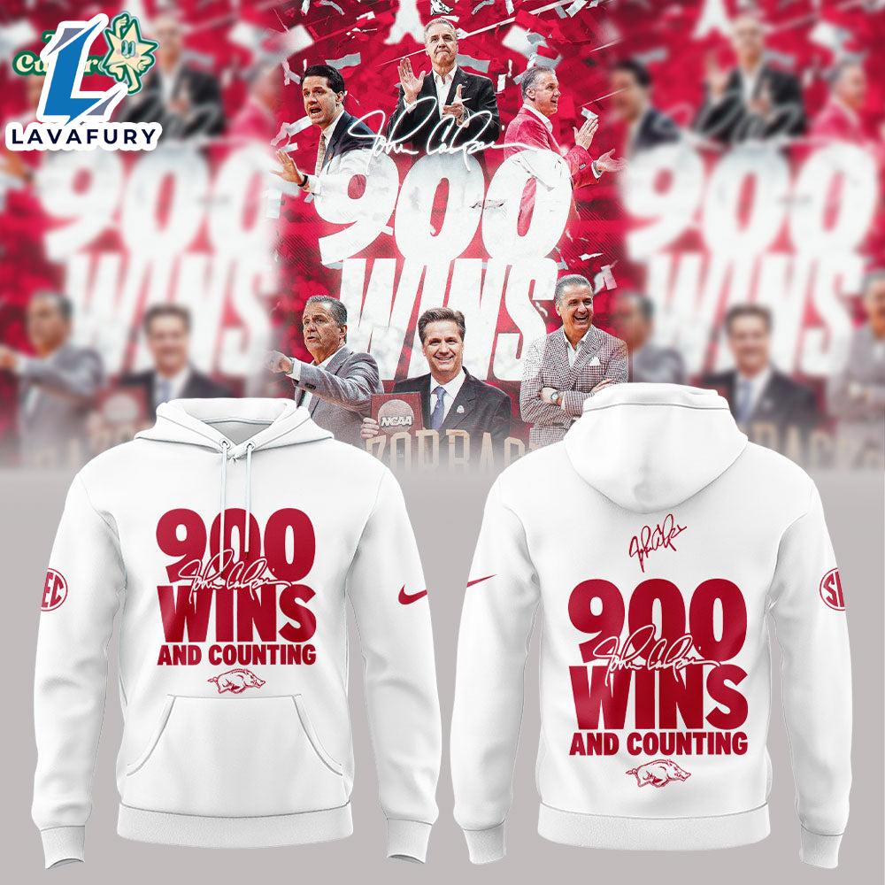 Arkansas Razorbacks Coach John Calipari 900 Wins Tribute Hoodie Ver2 2026 For Man And