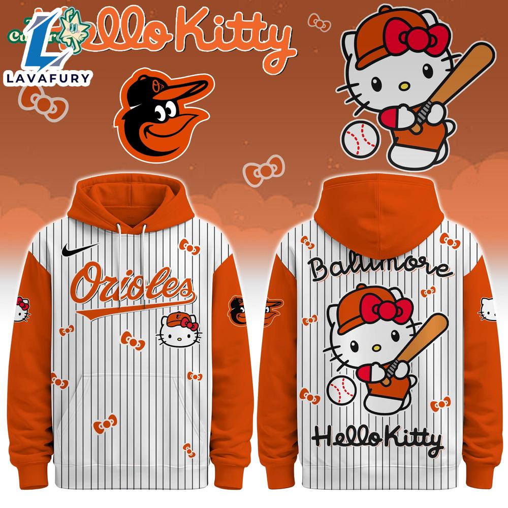 Baltimore Orioles Hello Kitty Special Edition Fan Hoodie For Man And