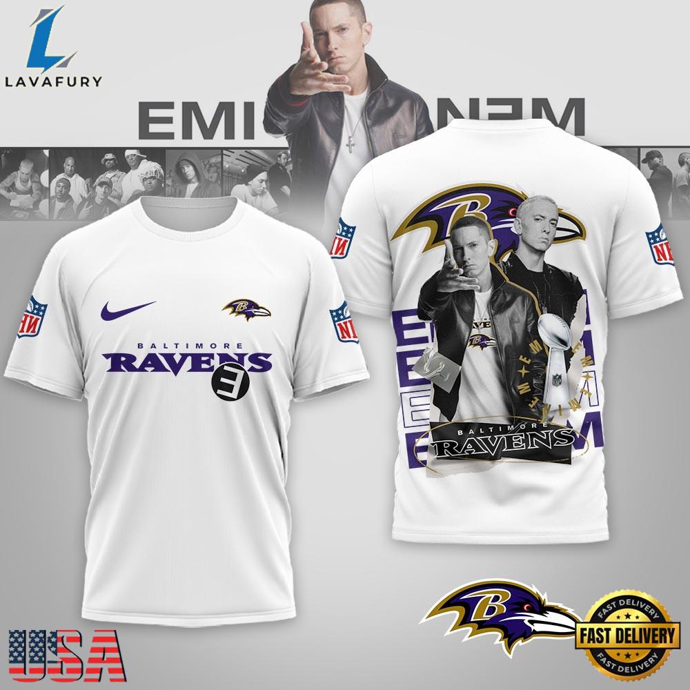 Baltimore Ravens NFL x Eminem 2026 World Tour T-Shirt