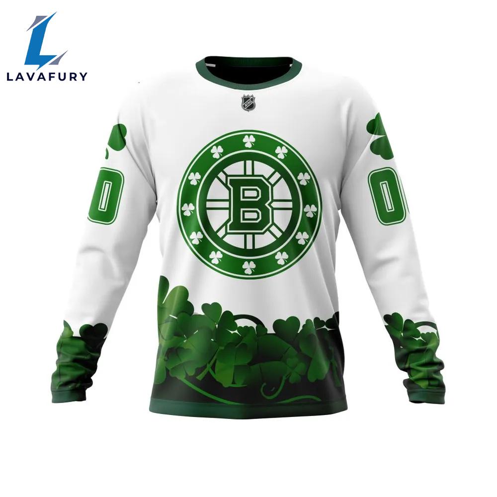 Boston Bruins Happy St.Patrick Days Jersey Long Sleeved Sweatshirt
