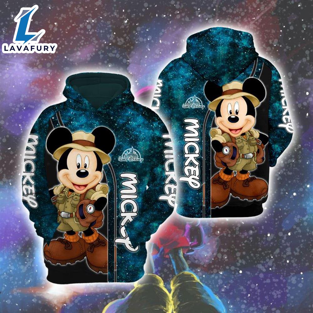 Cartoon Character Adventure Mick Hoodie All Over Printed 3D Unisex Men